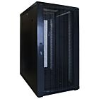 22U patchkast met geperforeerde deur 600x800x1200mm (BxDxH)