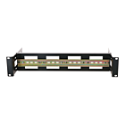 2U DIN rail voor 19 inch patchkasten