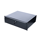 19 inch - afsluitbare lade - 3U