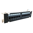 Wallmount patchpanel Cat6 UTP - 12 poorts