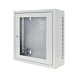 3U wandkast wit met glazen deur 185mm diep