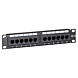 1U Patchpaneel 10 inch 12 poorts Cat5E Zwart UTP