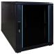 12U mini patchkast met glazen deur 600x1000x720mm (BxDxH)