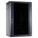 18U wandkast met glazen deur 600x450x900mm (BxDxH)