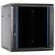 12U wandkast met glazen deur 600x600x635mm (BxDxH)