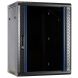 15U wandkast met glazen deur 600x600x770mm (BxDxH)