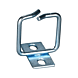 19 inch Kabelmanagement ring 40 x 40, roestvrij