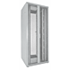 42U witte patchkast met dubbele geperforeerde voor- en achterdeuren 800x800x2000mm (BxDxH)