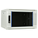 4U witte wandkast met glazen deur 600x450x280mm (BxDxH)