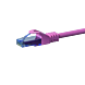 UTP CAT6a patchkabel 0,15m roze - 100% koper