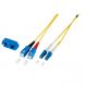 Single-mode glasvezel patchkabel, LC/APC-SC/APC, SM 9/125, LS0H, duplex, G.657.A 2m