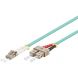 Multimode patchkabel, LC-SC 1m, duplex 50/125 OM3