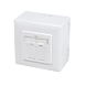 CAT6a UTP / STP opbouwdoos, wit