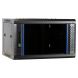 6U wandkast ongemonteerd met glazen deur 600x450x368mm (BxDxH)