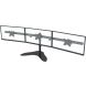 Eaglemounts - Premium vrijstaand monitorstandaard voor 3 schermen - 15 tot 30 inch beeldschermen - Max. 10kg per beeldscherm - Zwart