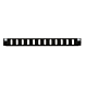 Front LC/SC 12 poorts zwart quad/duplex geschikt voor universele glasvezel lade