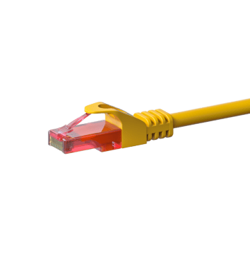 UTP CAT6 patchkabel 2m geel - 100% koper