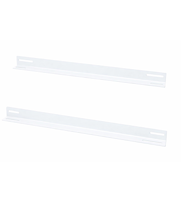 L-steunpaneel horizontaal, voor de directe montage op 19" kolom van een wandkast, 600mm diep, 2 stuks/set, wit