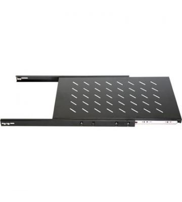1U uitschuifbaar legbord voor 19" patchkasten van 800 mm diepte, Max 18KG.