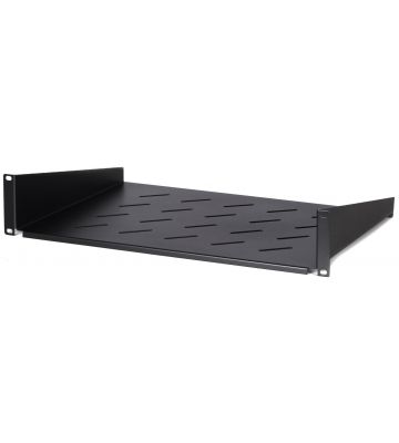 2U legbord voor patchkast, 19inch, 350mm diepte, Max. 15-25Kg.