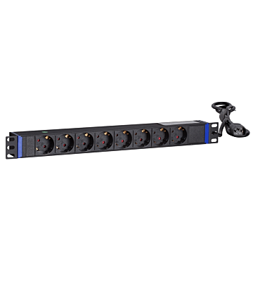 19 inch 8 voudige stekkerdoos met C14 stekker