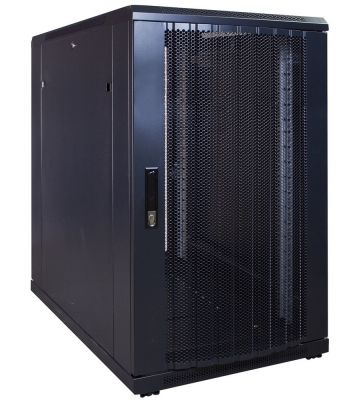 18U patchkast met geperforeerde deur 600x1000x1000mm (BxDxH)