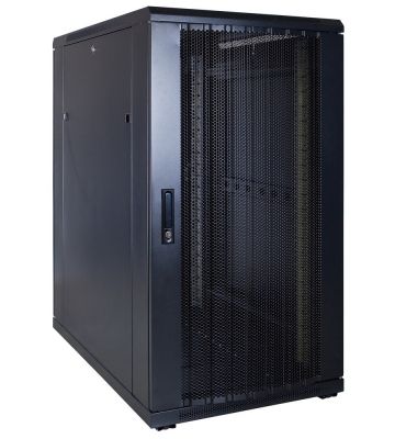 22U patchkast met geperforeerde deur 600x1000x1200mm (BxDxH)