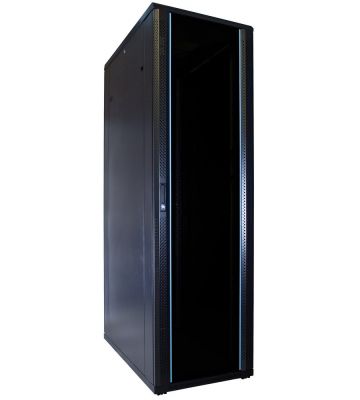 42U patchkast met glazen deur 600x1000x2000mm (BxDxH)