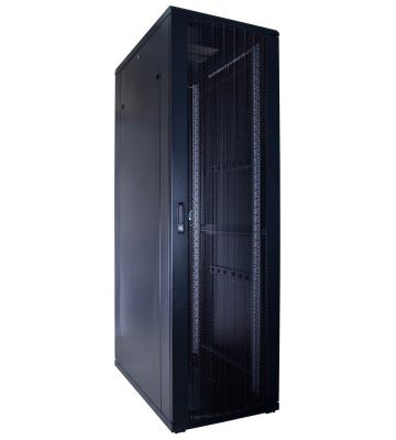 42U Patchkast 19" met geperforeerde voordeur, (BxDxH) 600x1000x2000mm