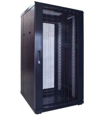 22U patchkast met geperforeerde deur 600x600x1200mm (BxDxH)