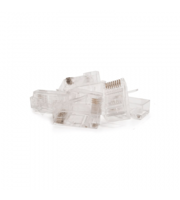 CAT6 Connector RJ45 - Unshielded - voor stugge kern - 10 stuks