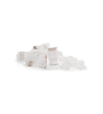 DANICOM UTP CAT6 RJ45 Doorsteek Connector - Pass trough voor soepele kern - 10 stuks