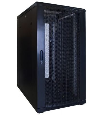 22U patchkast met geperforeerde deur 600x800x1200mm (BxDxH)