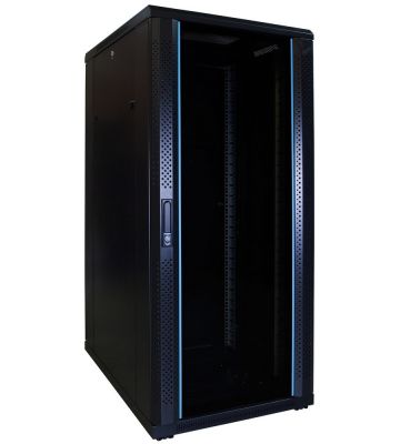 27U Patchkast - 19'' met glazen voordeur, (BxDxH) 600x800x1400mm