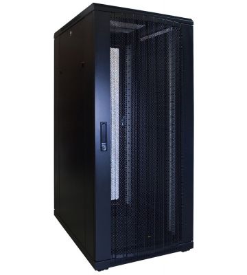 27U patchkast - 19'' met stalen geperforeerde deuren, (BxDxH) 600x800x1400mm