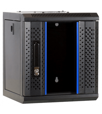 10 inch 4U serverkast met glazen deur 370x450x264mm (BxDxH)