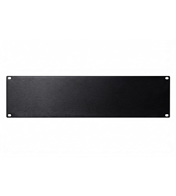 3U 19 inch afdekpaneel in het zwart