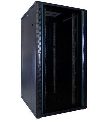 32U patchkast met glazen deur 800x1000x1600mm (BxDxH)