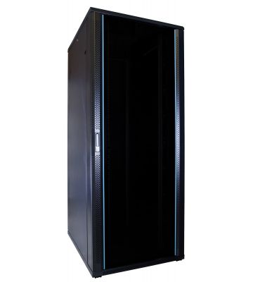47U patchkast met glazen deur 600x800x2200mm (BxDxH)