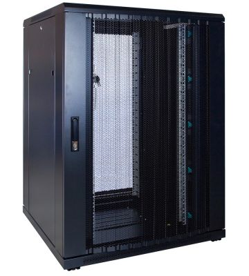 22U patchkast met geperforeerde deur 800x800x1200mm (BxDxH)