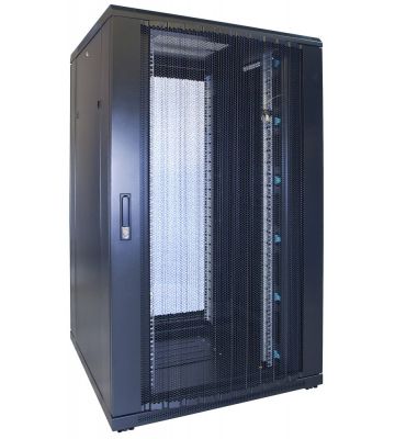 27U Patchkast - 19'' met geperforeerde voordeur, (BxDxH) 800x800x1400mm