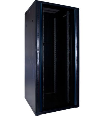37U patchkast met glazen deur 800x800x1800mm (BxDxH)