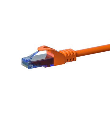 UTP CAT6a patchkabel 0,15m oranje - 100% koper