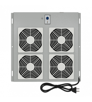 Fan-pakket met 4 ventilatoren en thermostaat geschikt voor Outdoor serverkasten