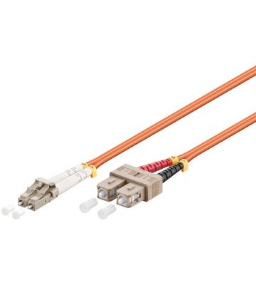 Multimode patchkabel LC-SC 1m, duplex 50/125 OM2