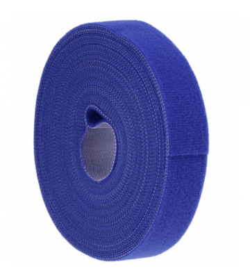 Klittenband BtB 25 meter - 12,5 mm breed - blauw