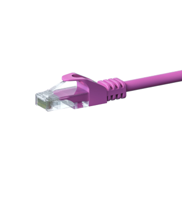 UTP CAT5e patchkabel 5m roze - 100% koper