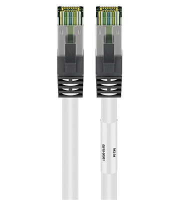 Cat8 S/FTP (PIMF) patchkabel 2m wit