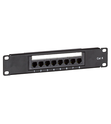 Patchpanel 10 inch Cat6 UTP - 8 poorts
