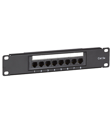 Patchpanel 10 inch Cat5e UTP - 8 poorts